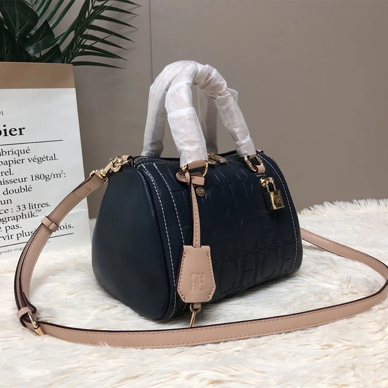 CH High Quality PU Material Multifunctional Tote Bag Zipper Lock Fashion Design Large Capacity Printed Commuter Tote Bag