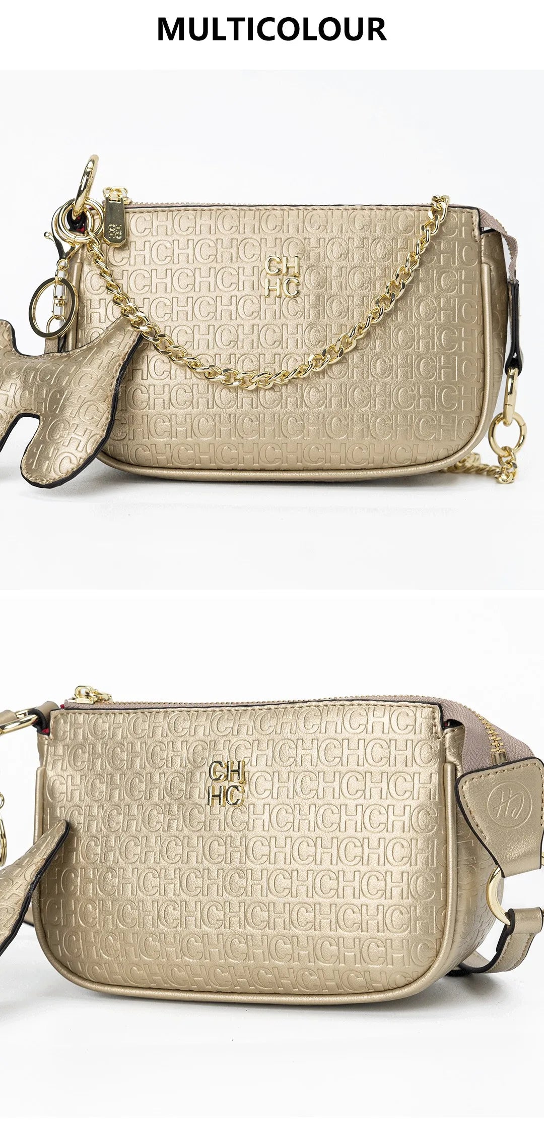 Exquisite High-Quality Letter Solid Color Women's Shopping Bag Simple and Fashionable Hundred Brand Elegant Crossbody Bag