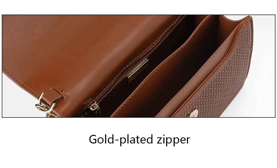 CH Ladies Light Luxury Popular Classic Models Large Capacity Brand Logo Buckle Crossbody Bag Fashion Elegant Niche Shoulder Bag