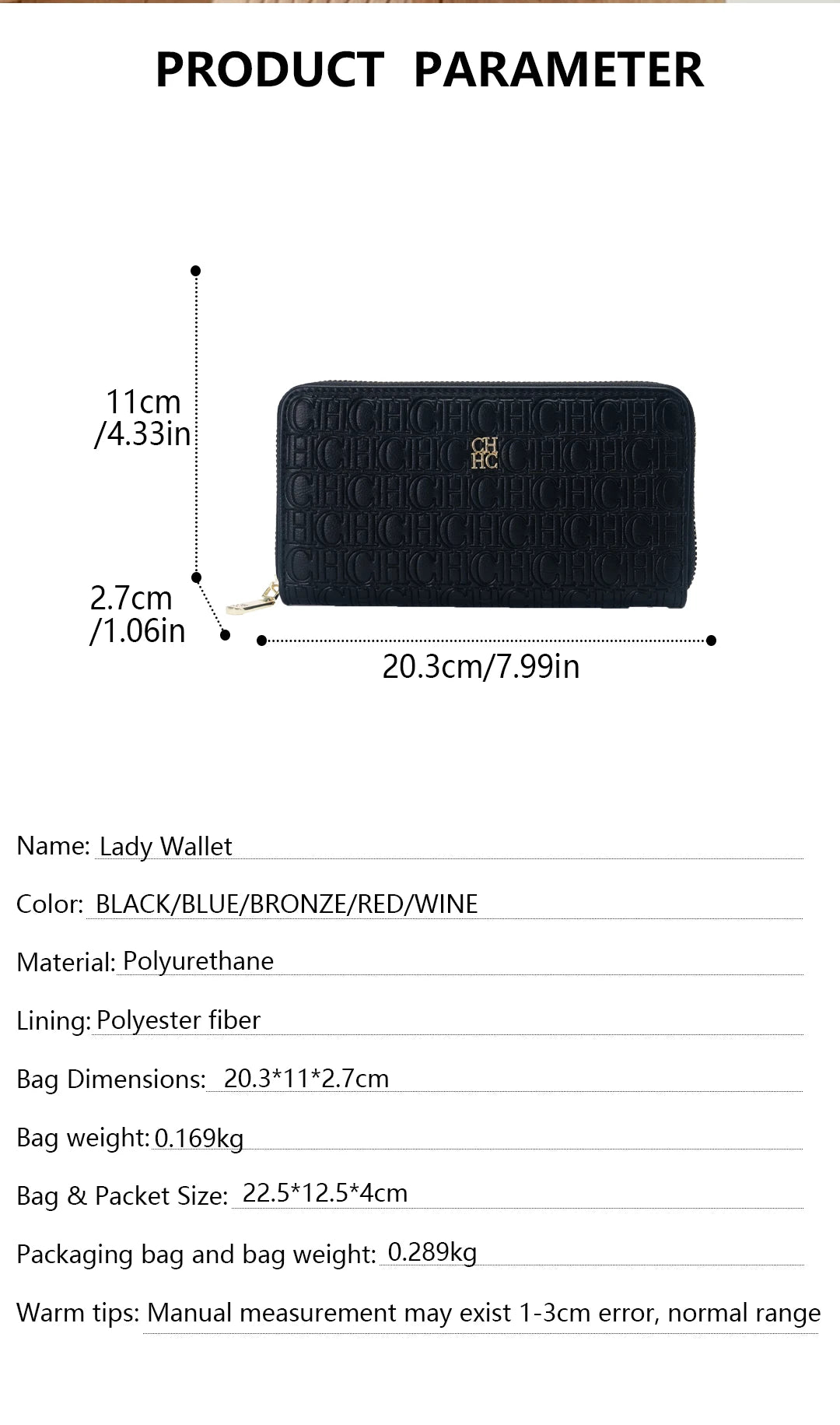 Exquisite High-quality Brand Women's Solid Color Long Wallet with Fashionable and Simple Design Luxurious Temperament Retro Classic Wallet