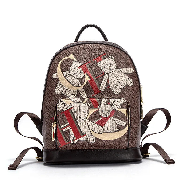 CHHC Monogram Animal Print Backpack