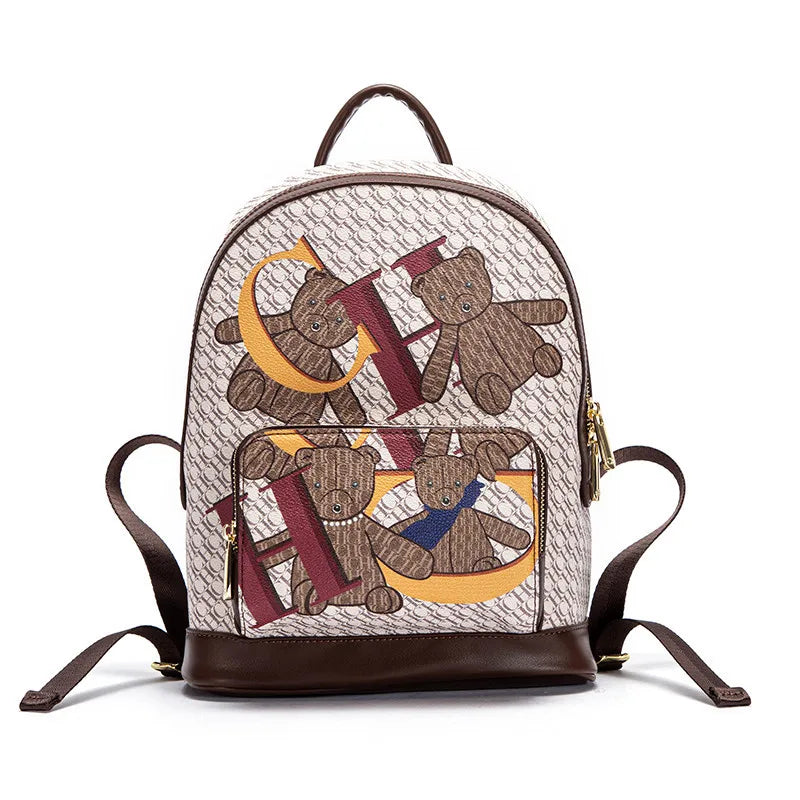 CHHC Monogram Animal Print Backpack