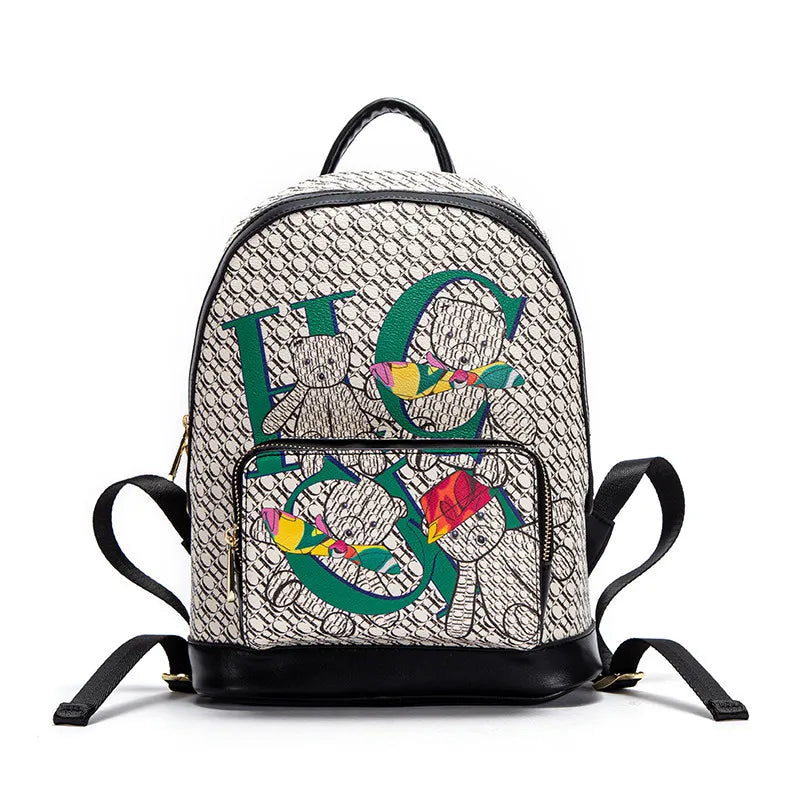 CHHC Monogram Animal Print Backpack