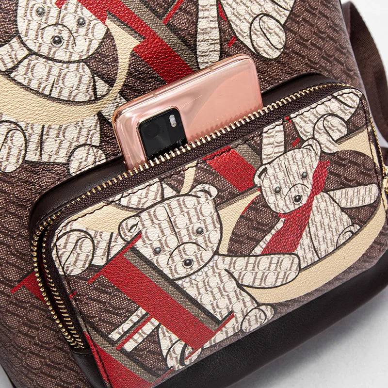 CHHC Monogram Animal Print Backpack