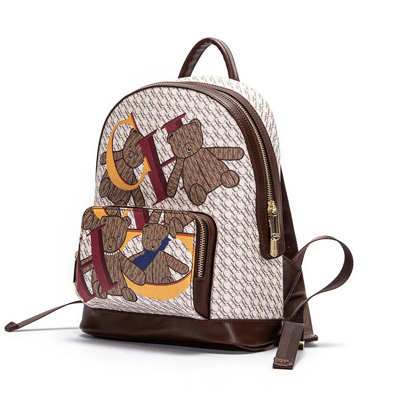 CHHC Monogram Animal Print Backpack