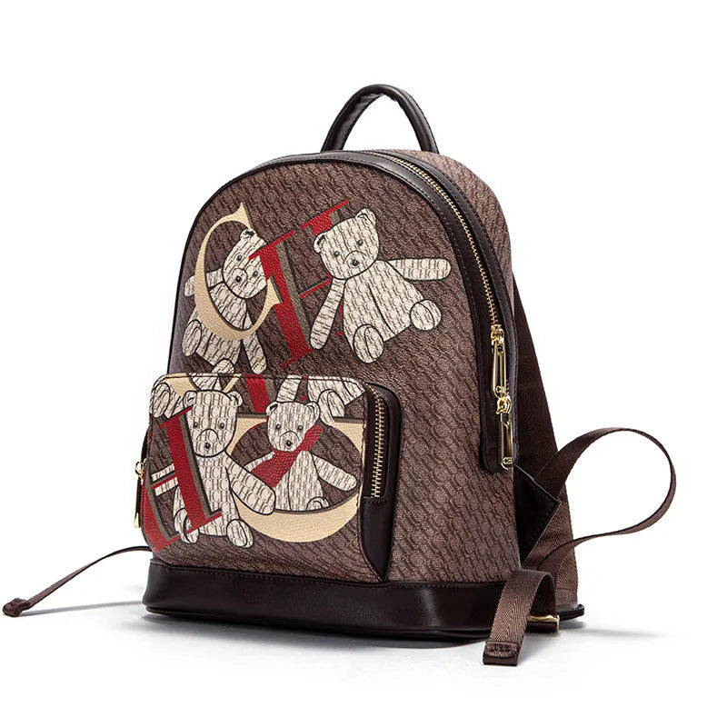 CHHC Monogram Animal Print Backpack