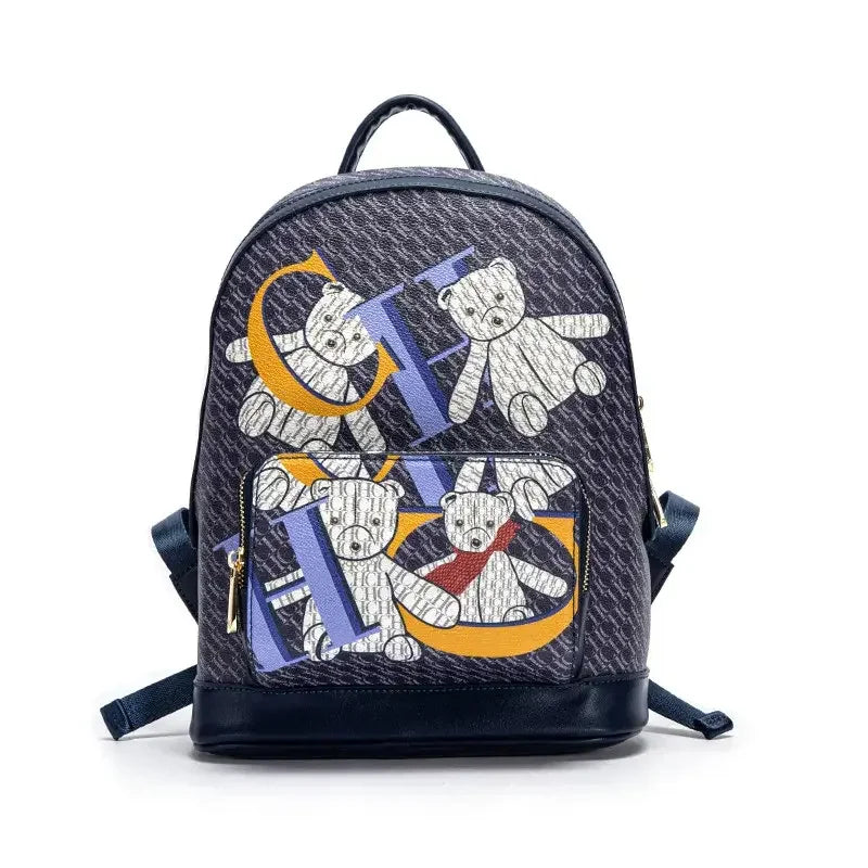 CHHC Monogram Animal Print Backpack
