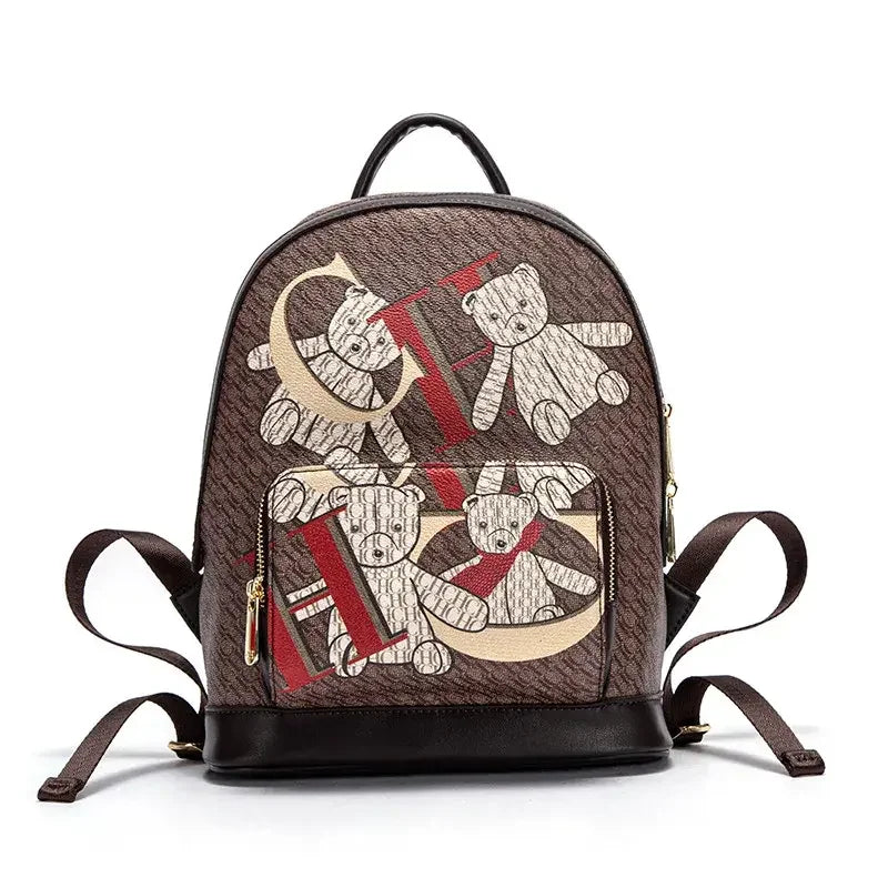 CHHC Monogram Animal Print Backpack
