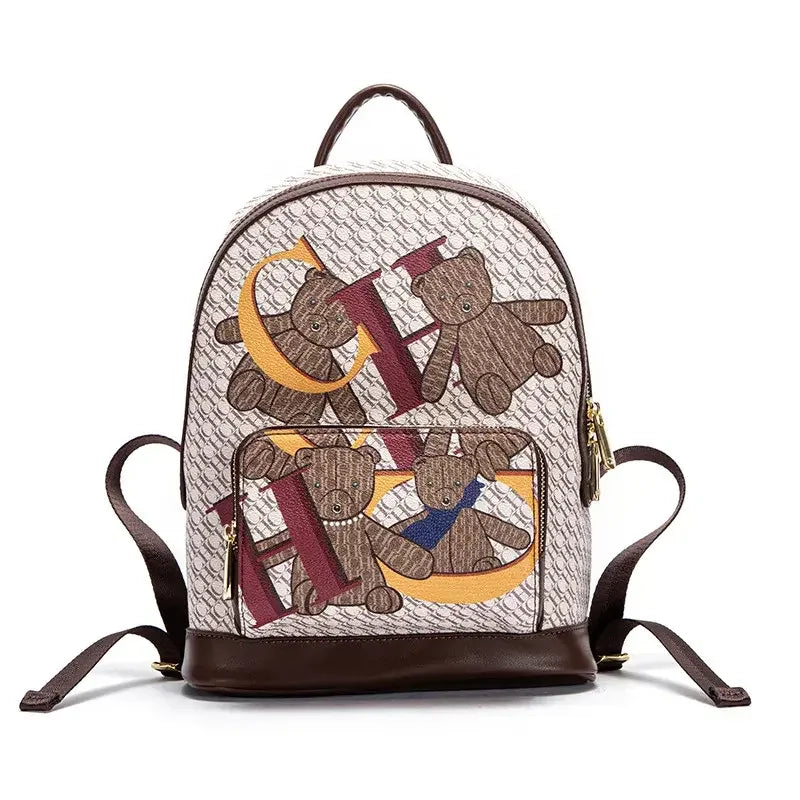 CHHC Monogram Animal Print Backpack