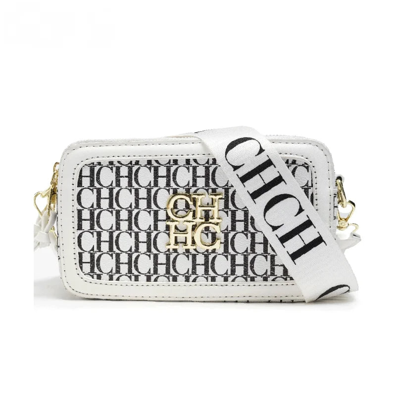 CH Women's Shoulder Bag Multicolor Fashion Macaron Color Lightweight Letter Print High Quality Delicate Girl Classic Square Bag