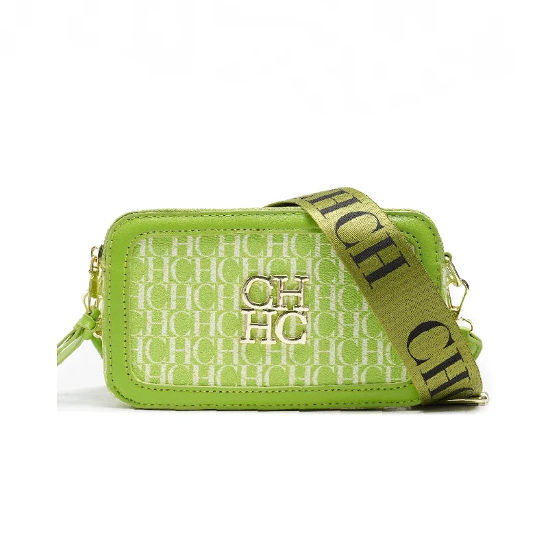 CH Women's Shoulder Bag Multicolor Fashion Macaron Color Lightweight Letter Print High Quality Delicate Girl Classic Square Bag