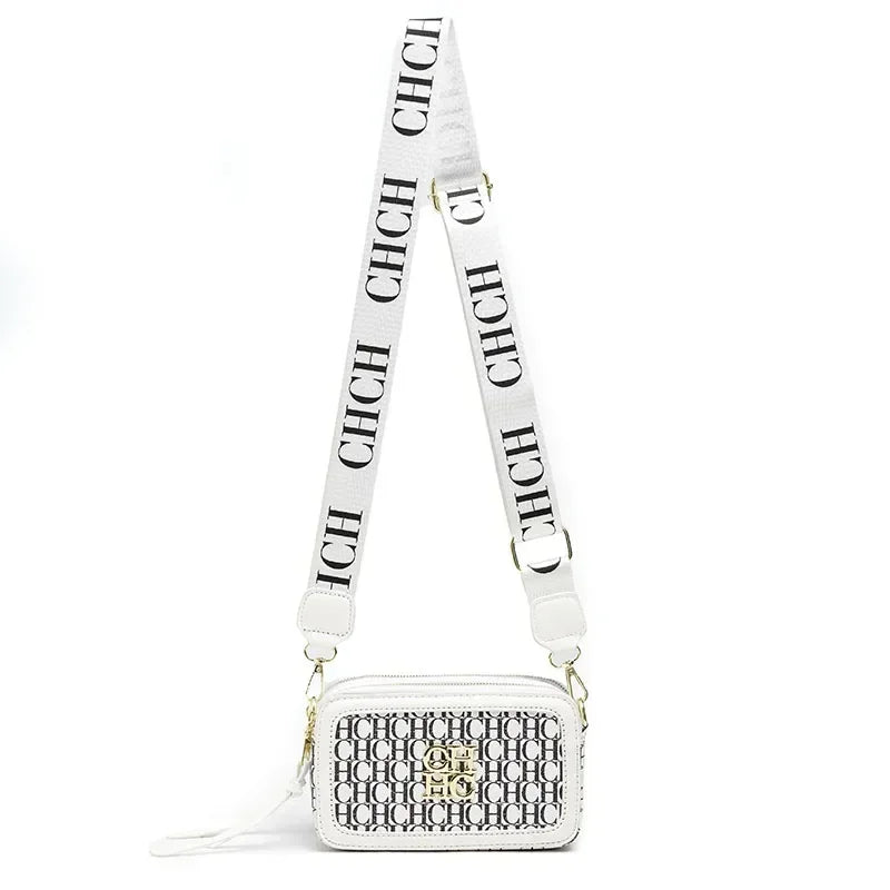 CH Women's Shoulder Bag Multicolor Fashion Macaron Color Lightweight Letter Print High Quality Delicate Girl Classic Square Bag