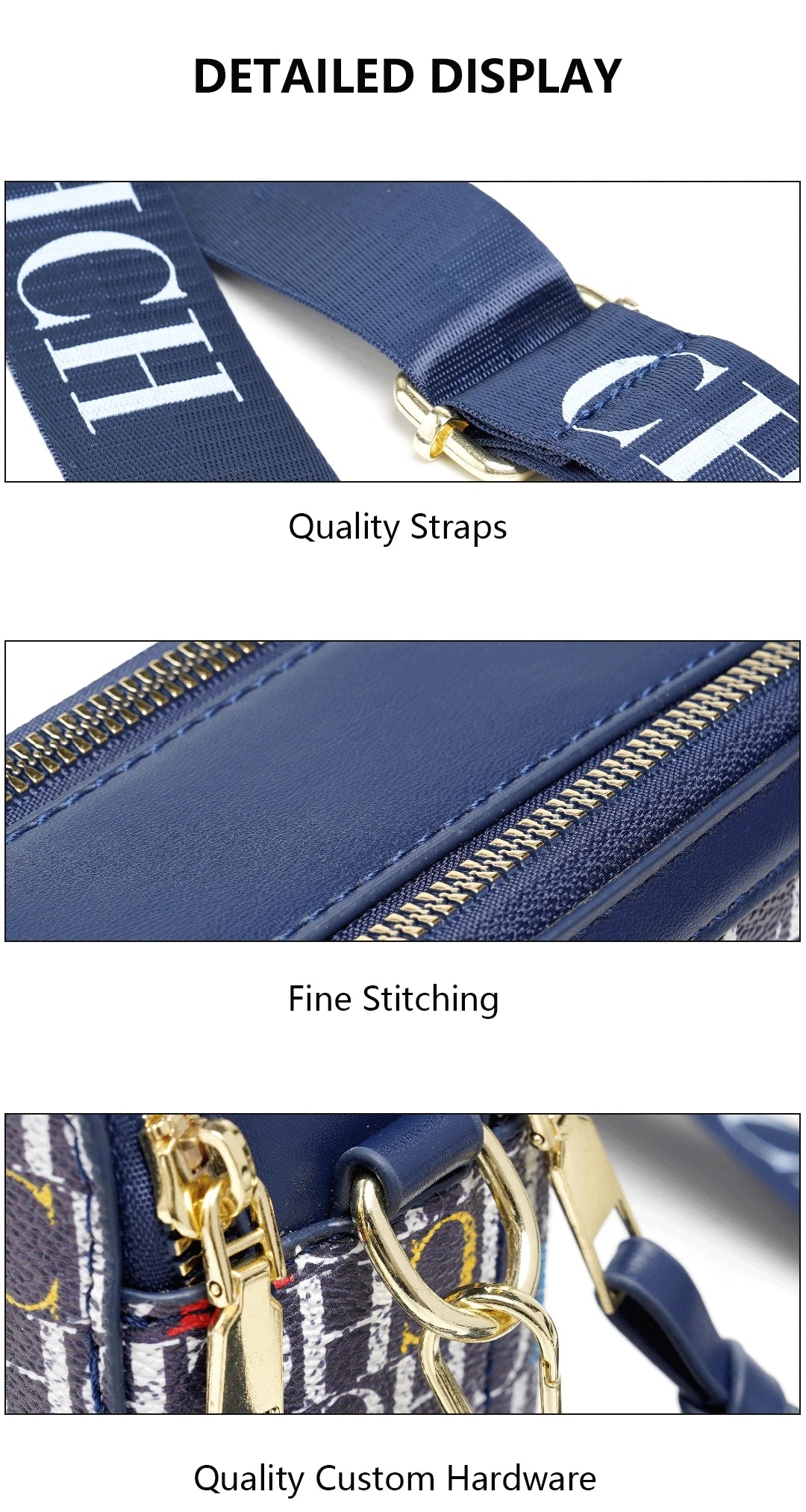 CH Women's Shoulder Bag Multicolor Fashion Macaron Color Lightweight Letter Print High Quality Delicate Girl Classic Square Bag