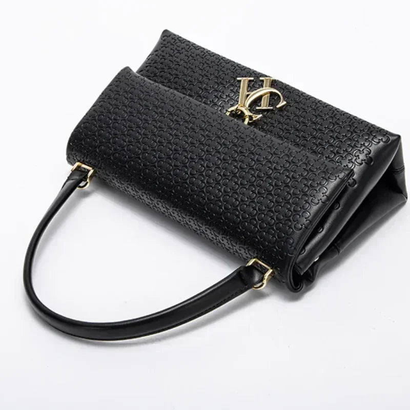CH Women's Shoulder Bag Detachable Chain Light Luxury Underarm Bag Fashion Simple Large Capacity Solid Color Shoulder Strap