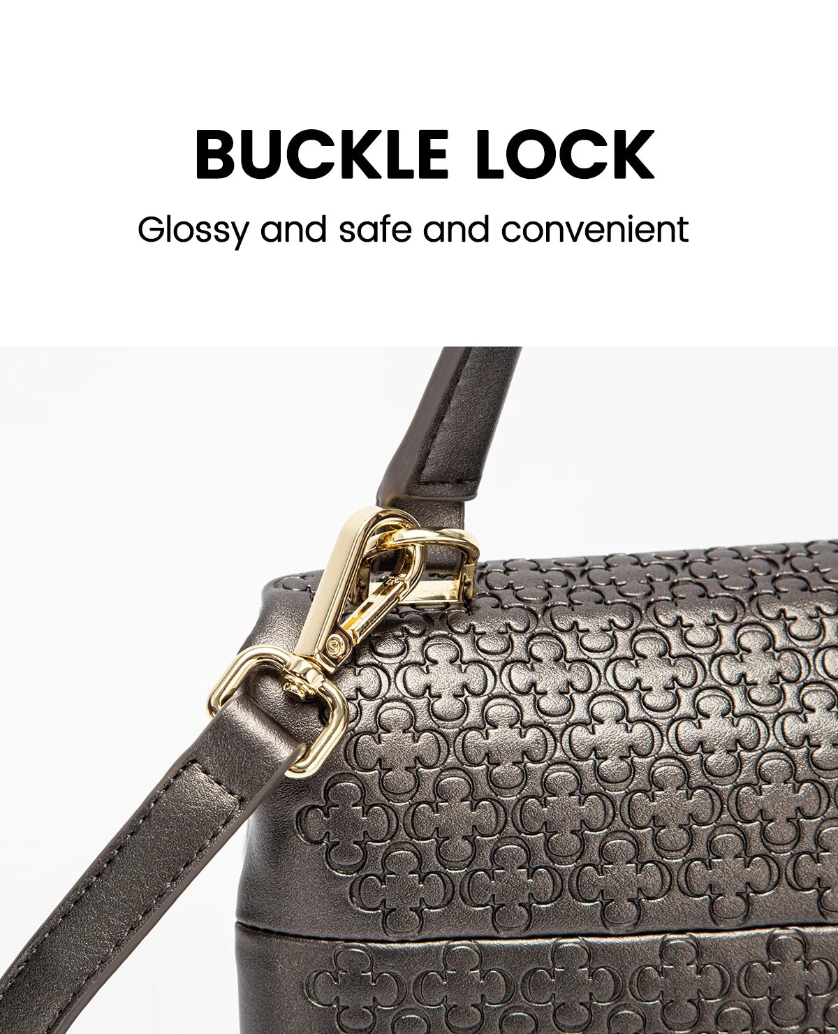 CH Women's Shoulder Bag Detachable Chain Light Luxury Underarm Bag Fashion Simple Large Capacity Solid Color Shoulder Strap