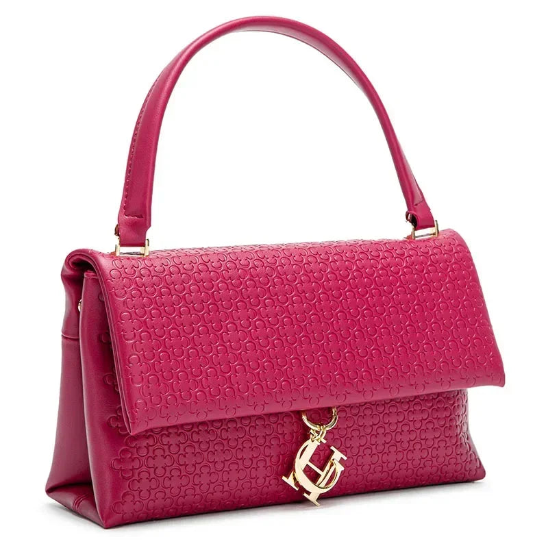 CH Women's Shoulder Bag Detachable Chain Light Luxury Underarm Bag Fashion Simple Large Capacity Solid Color Shoulder Strap