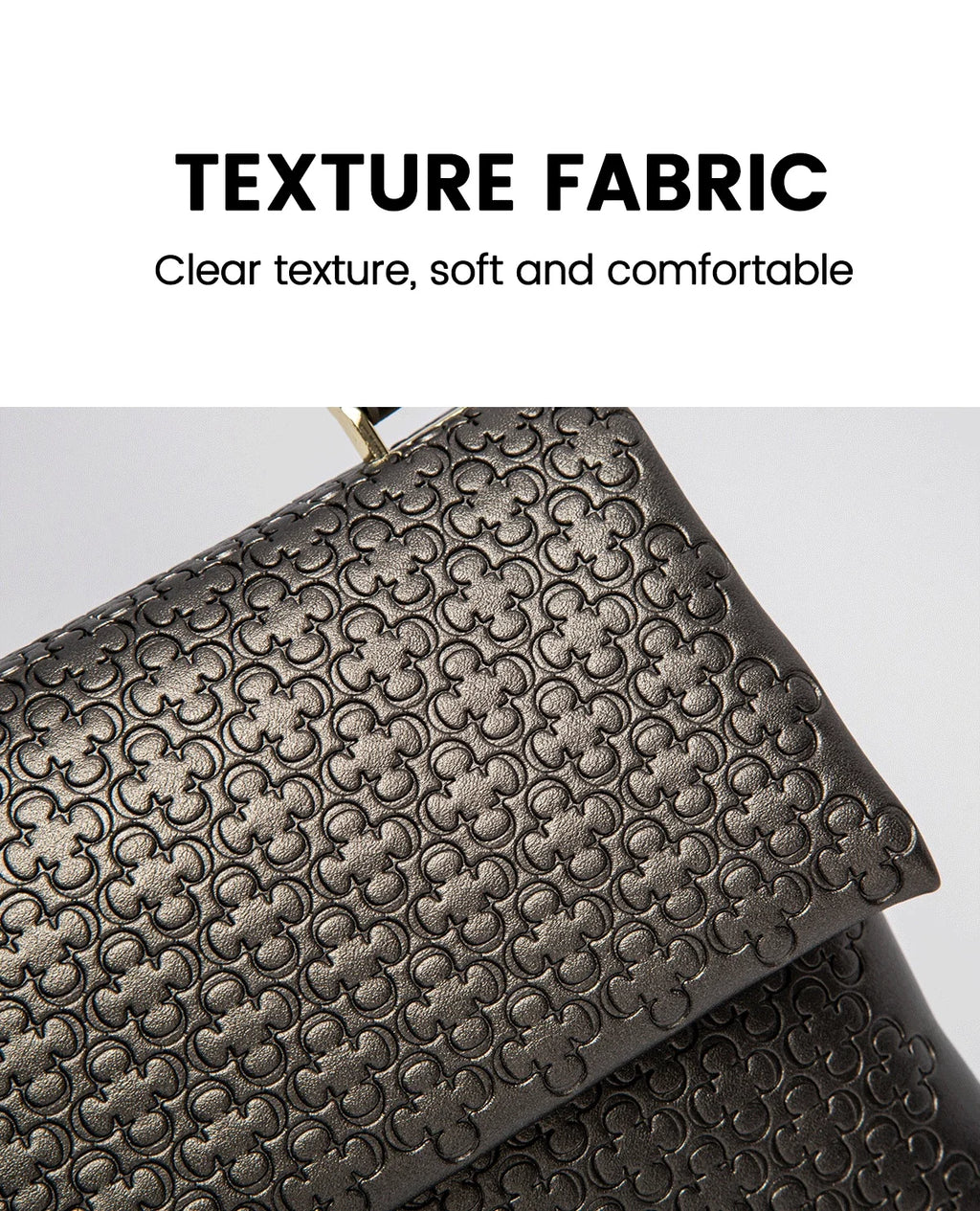 CH Women's Shoulder Bag Detachable Chain Light Luxury Underarm Bag Fashion Simple Large Capacity Solid Color Shoulder Strap