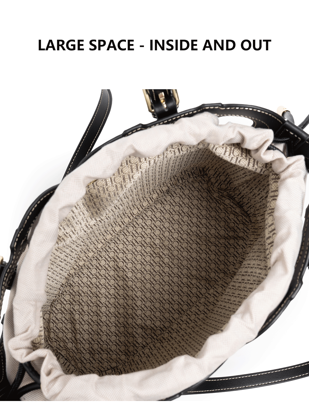 CH High-end Brand Fashionable Hollow Design Women's Handbag Large Capacity Simple Solid Color Women's Shoulder Bag