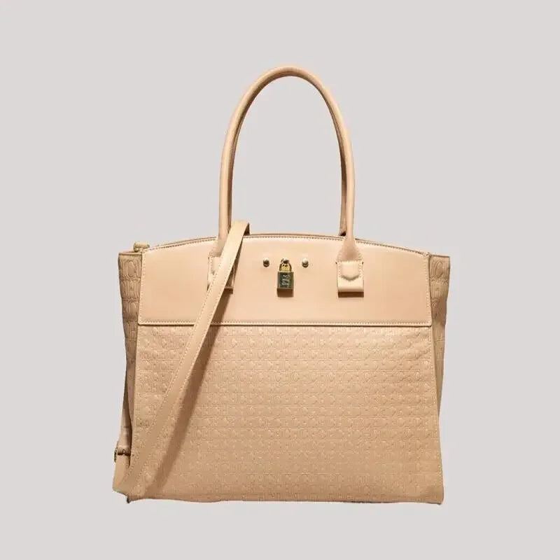 CH Luxury Women's Large Capacity Handbag Vintage Embossed Shoulder Bag Collision Color Classic Retro Travel Crossbody Bag