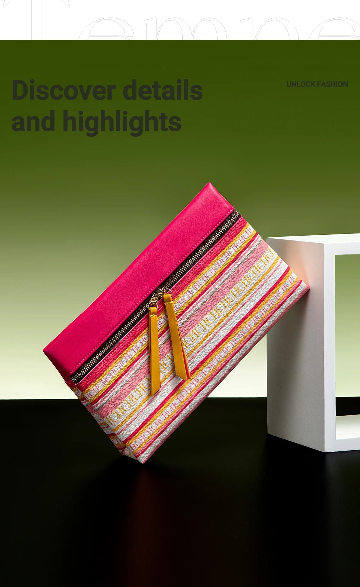 CH Fashion Zipper Design Striped Crossbody Bag Compact Multicolor Printed Lettering Elegant Brand Women's Bag
