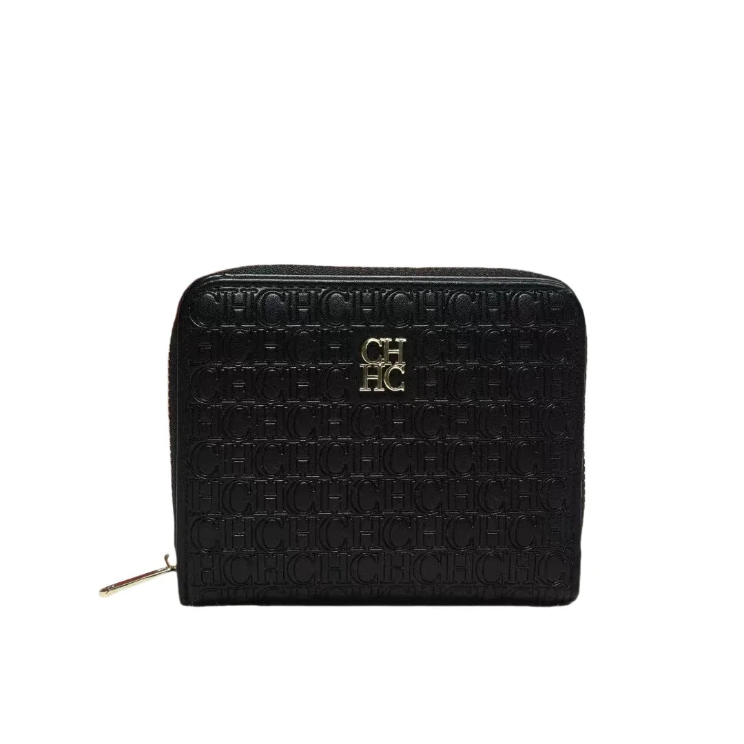 CH Multi-color Cute Wallet Brand Clasp Women's Wallet Simple and Fashionable Beautiful Lettered Printing Design Solid Color Wome