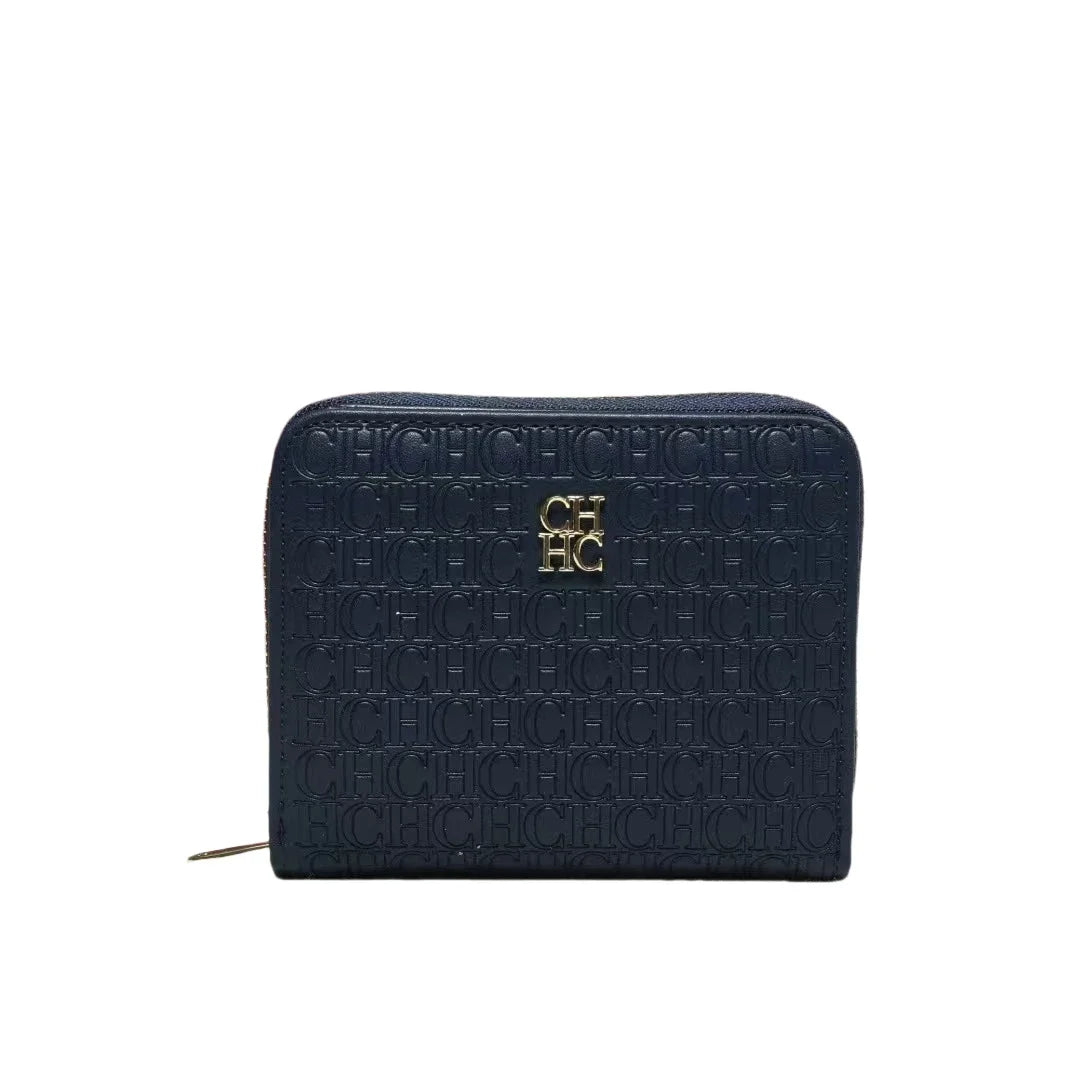 CH Multi-color Cute Wallet Brand Clasp Women's Wallet Simple and Fashionable Beautiful Lettered Printing Design Solid Color Wome