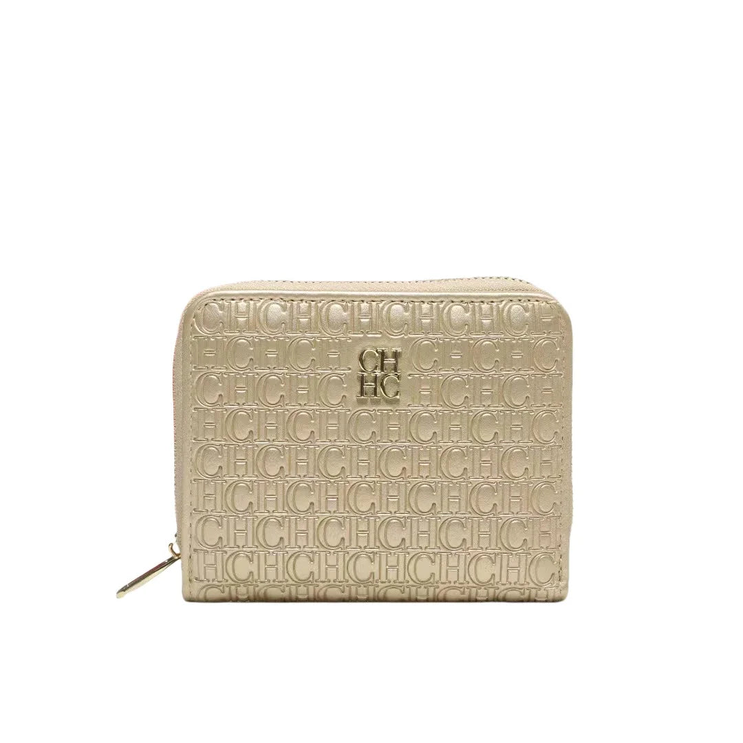 CH Multi-color Cute Wallet Brand Clasp Women's Wallet Simple and Fashionable Beautiful Lettered Printing Design Solid Color Wome