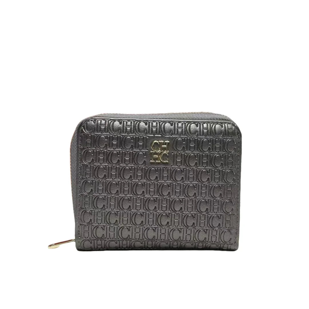 CH Multi-color Cute Wallet Brand Clasp Women's Wallet Simple and Fashionable Beautiful Lettered Printing Design Solid Color Wome