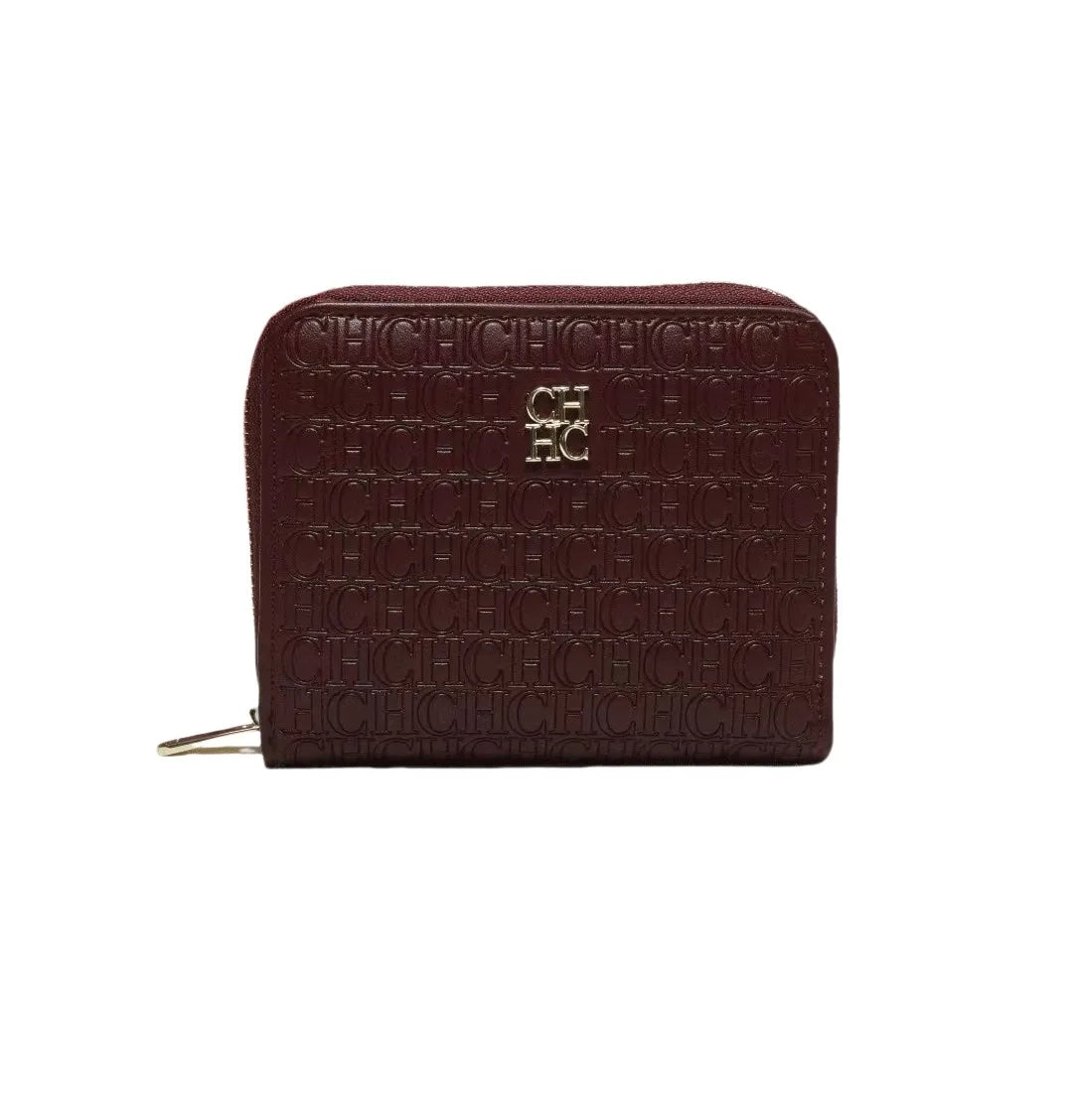 CH Multi-color Cute Wallet Brand Clasp Women's Wallet Simple and Fashionable Beautiful Lettered Printing Design Solid Color Wome