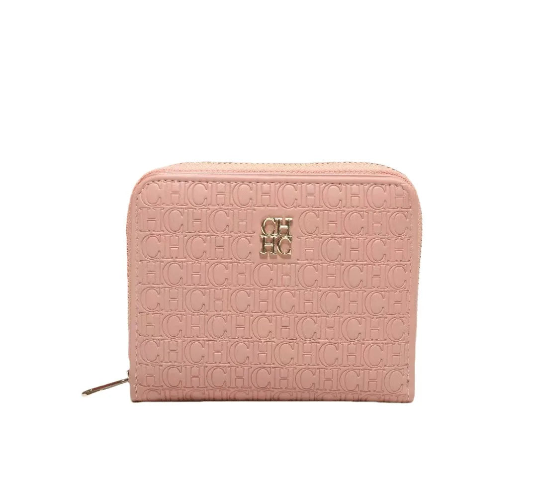 CH Multi-color Cute Wallet Brand Clasp Women's Wallet Simple and Fashionable Beautiful Lettered Printing Design Solid Color Wome
