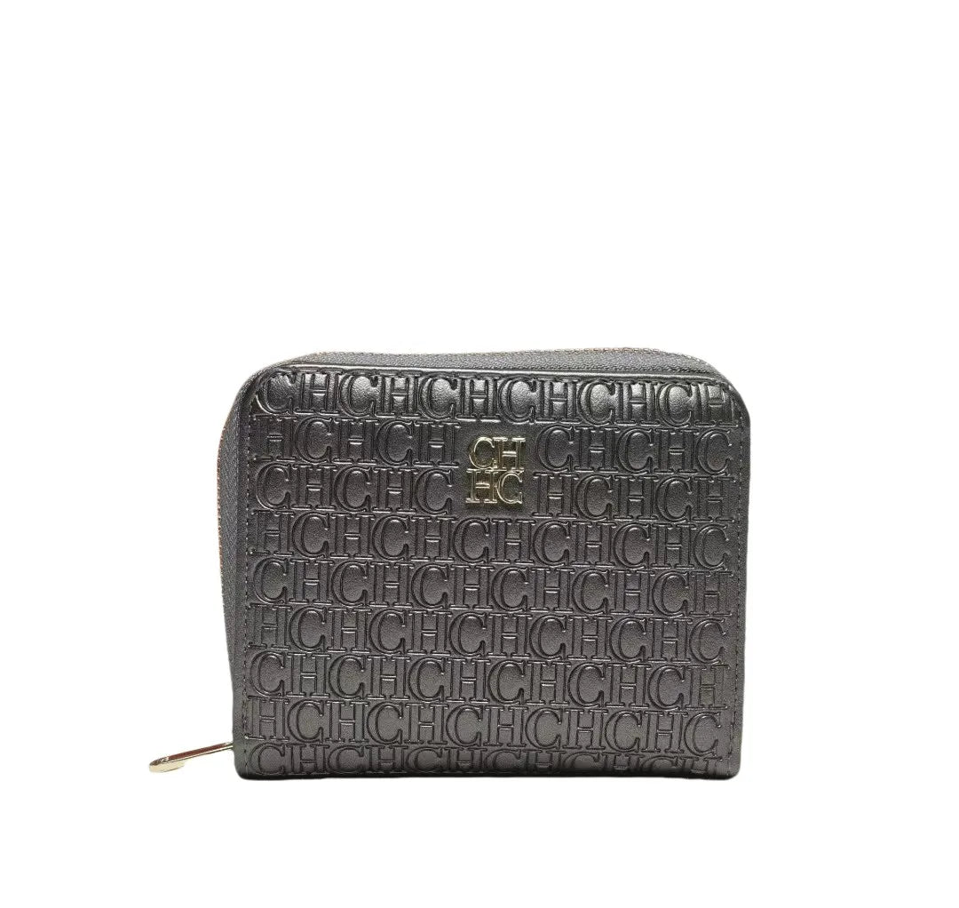 CH Multi-color Cute Wallet Brand Clasp Women's Wallet Simple and Fashionable Beautiful Lettered Printing Design Solid Color Wome