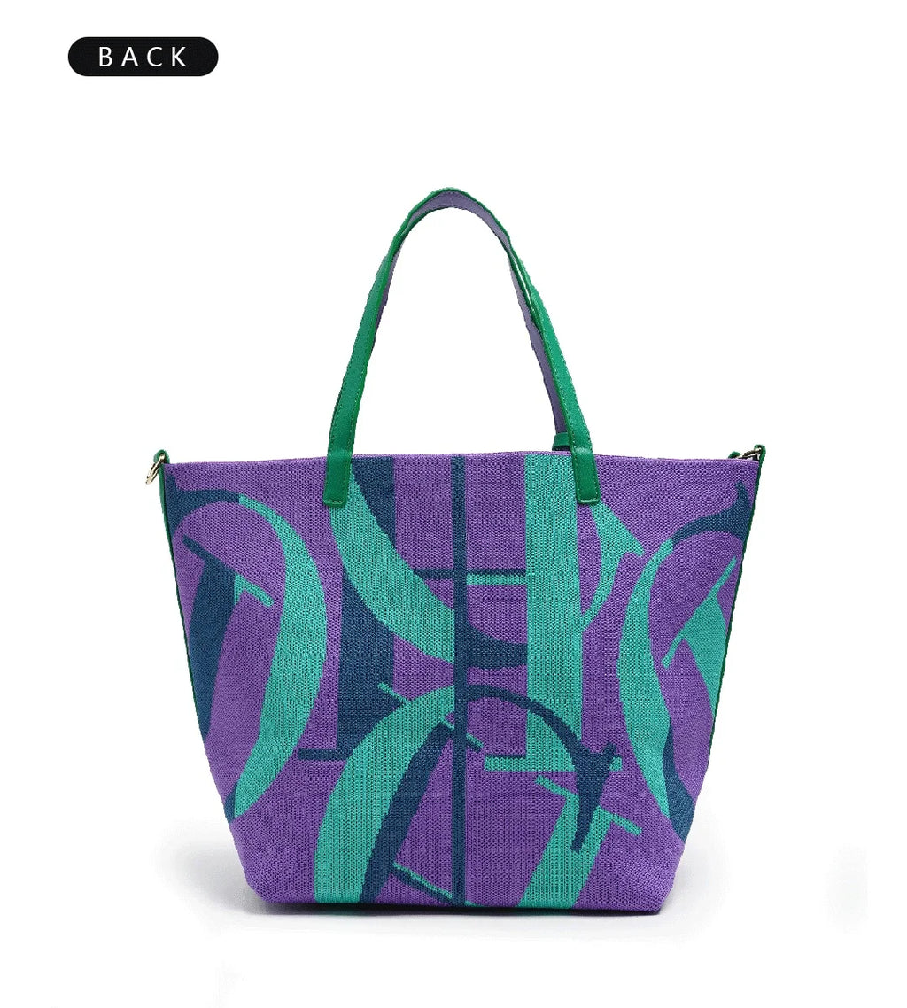 Luxury Brand Large Capacity Fashion Ladies Bucket Bag Retro Design Ladies Handbag New Shopping Bag Beach Vacation Travel