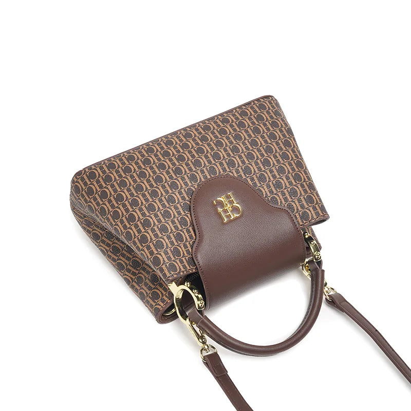 CH Women's Design Tote Letter Design Printing Ladies Elegant Compartment Hundred Crossbody Bag Fashion Temperament