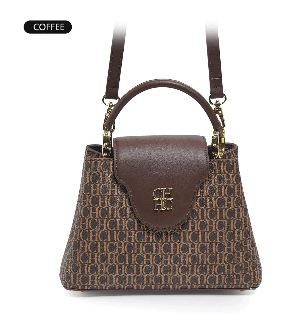 CH Women's Design Tote Letter Design Printing Ladies Elegant Compartment Hundred Crossbody Bag Fashion Temperament
