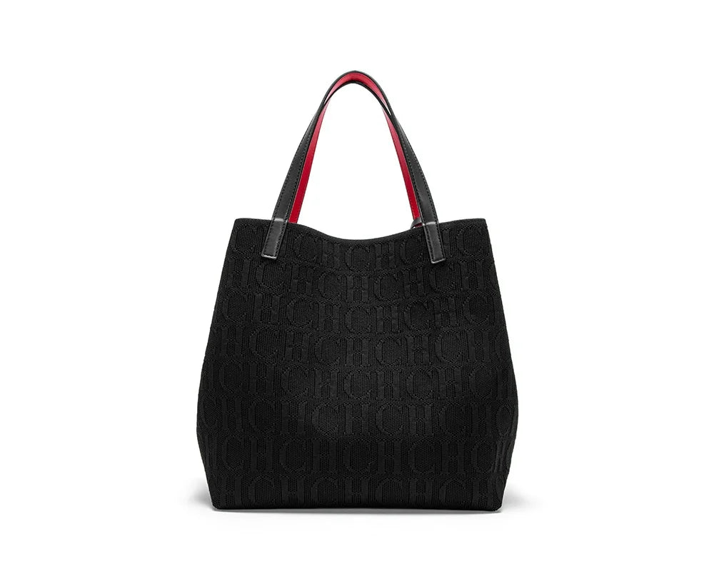 CH Ladies Shoulder Bag Fashion Classic New Pure Color Outer Pocket Ladies Handbag High Quality Craft Large Capacity Handbag