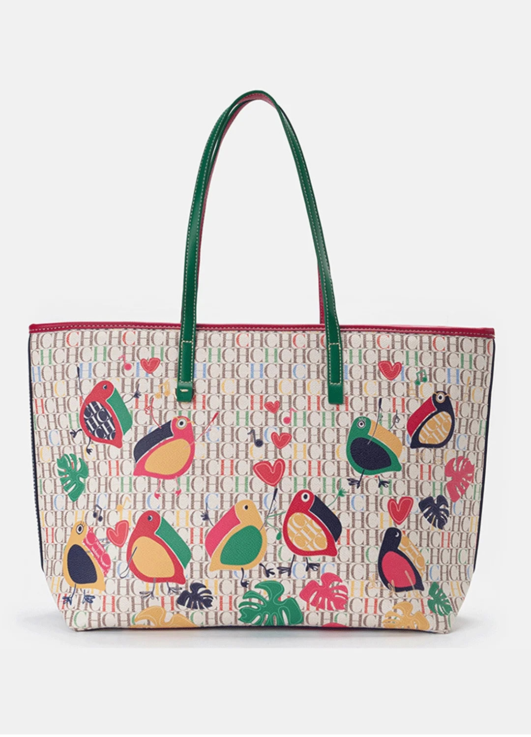 CH Shoulder Bag Ladies Cartoon Pattern Large Capacity Niche Brand Casual Fashion Handheld Can Load Shopping Daily Commuting