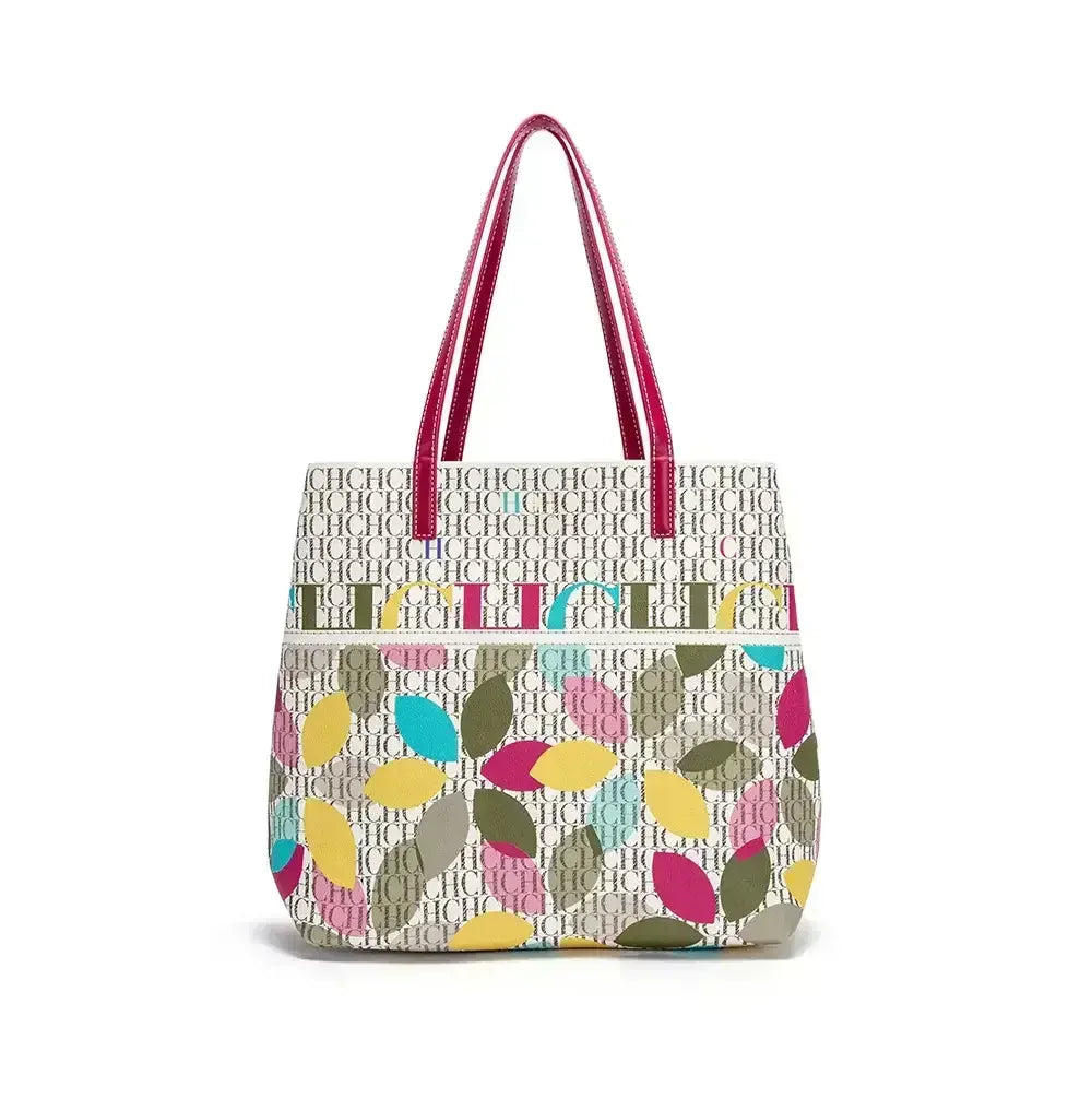 CH Luxury Ladies Shoulder Bag Large Capacity Bucket Bag 2024 New High Quality Ladies Handbag Exquisite Flower Pattern Womenswe