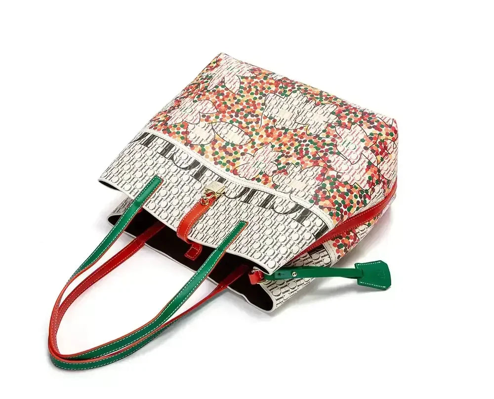 CH Luxury Ladies Shoulder Bag Large Capacity Bucket Bag 2024 New High Quality Ladies Handbag Exquisite Flower Pattern Womenswe