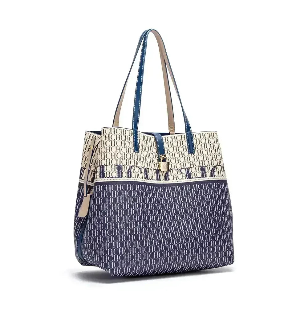 CH Luxury Ladies Shoulder Bag Large Capacity Bucket Bag 2024 New High Quality Ladies Handbag Exquisite Flower Pattern Womenswe
