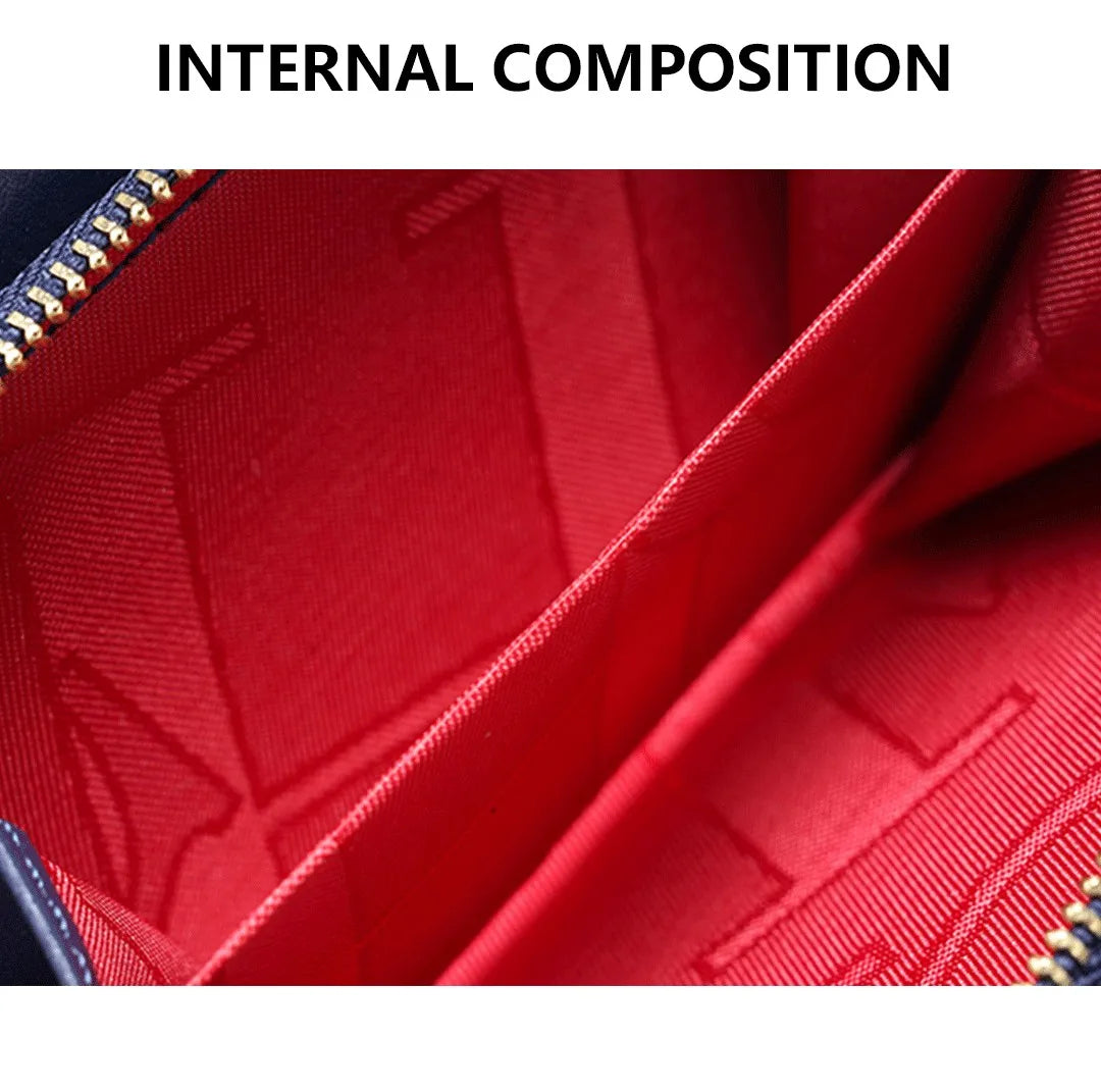 CH Pure Colour Letter Printed Style Women's Card Wallet Premium Simple Design Women's Wallet Fashion Women's Short Wallet