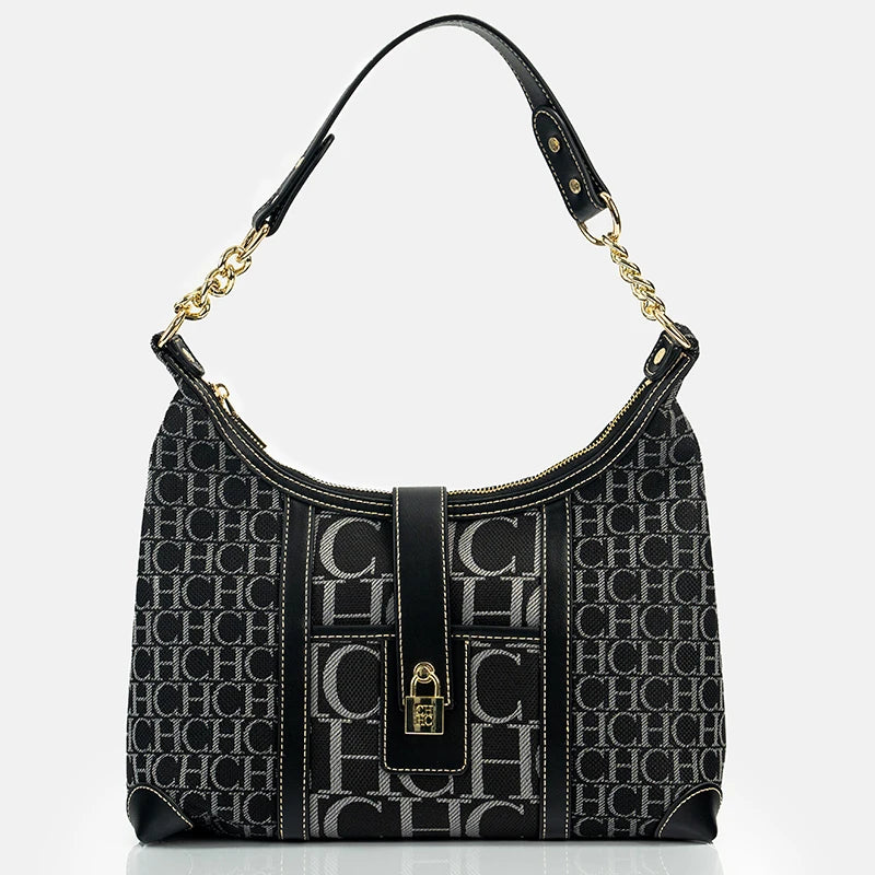 CH Trendy Letter Designer Model Vintage Solid Color Handbag Printed Ladies Chain Bag 2024 New Classic Luxury Women's Bag