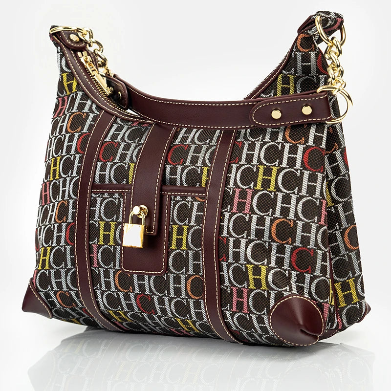 CH Trendy Letter Designer Model Vintage Solid Color Handbag Printed Ladies Chain Bag 2024 New Classic Luxury Women's Bag