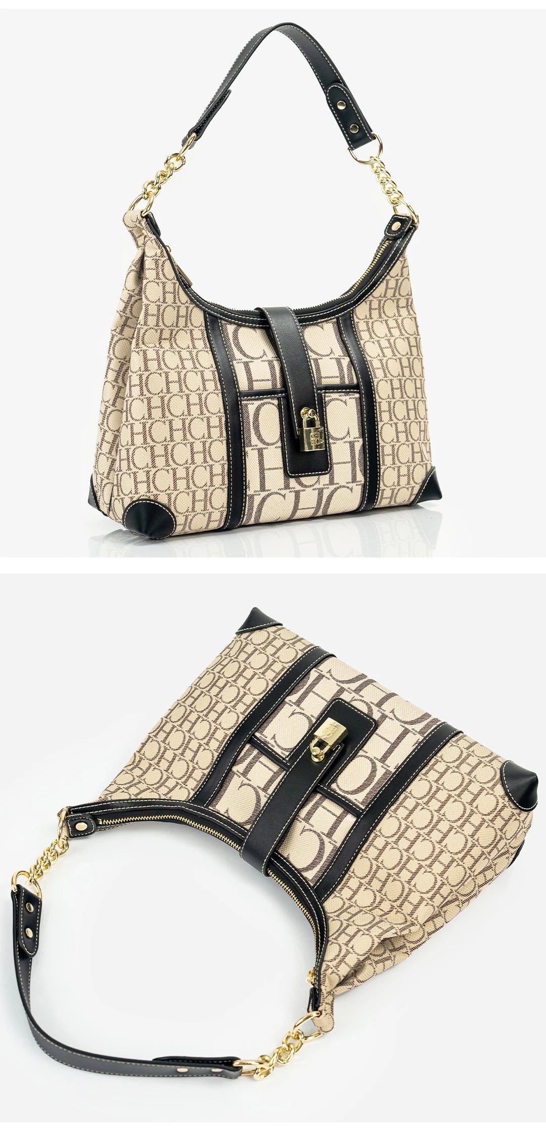 CH Trendy Letter Designer Model Vintage Solid Color Handbag Printed Ladies Chain Bag 2024 New Classic Luxury Women's Bag