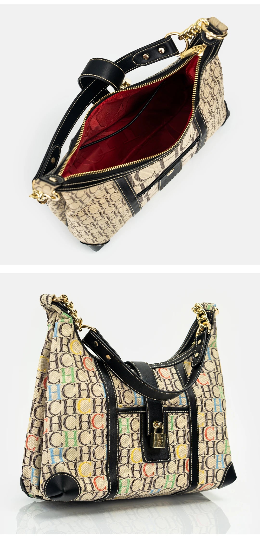 CH Trendy Letter Designer Model Vintage Solid Color Handbag Printed Ladies Chain Bag 2024 New Classic Luxury Women's Bag
