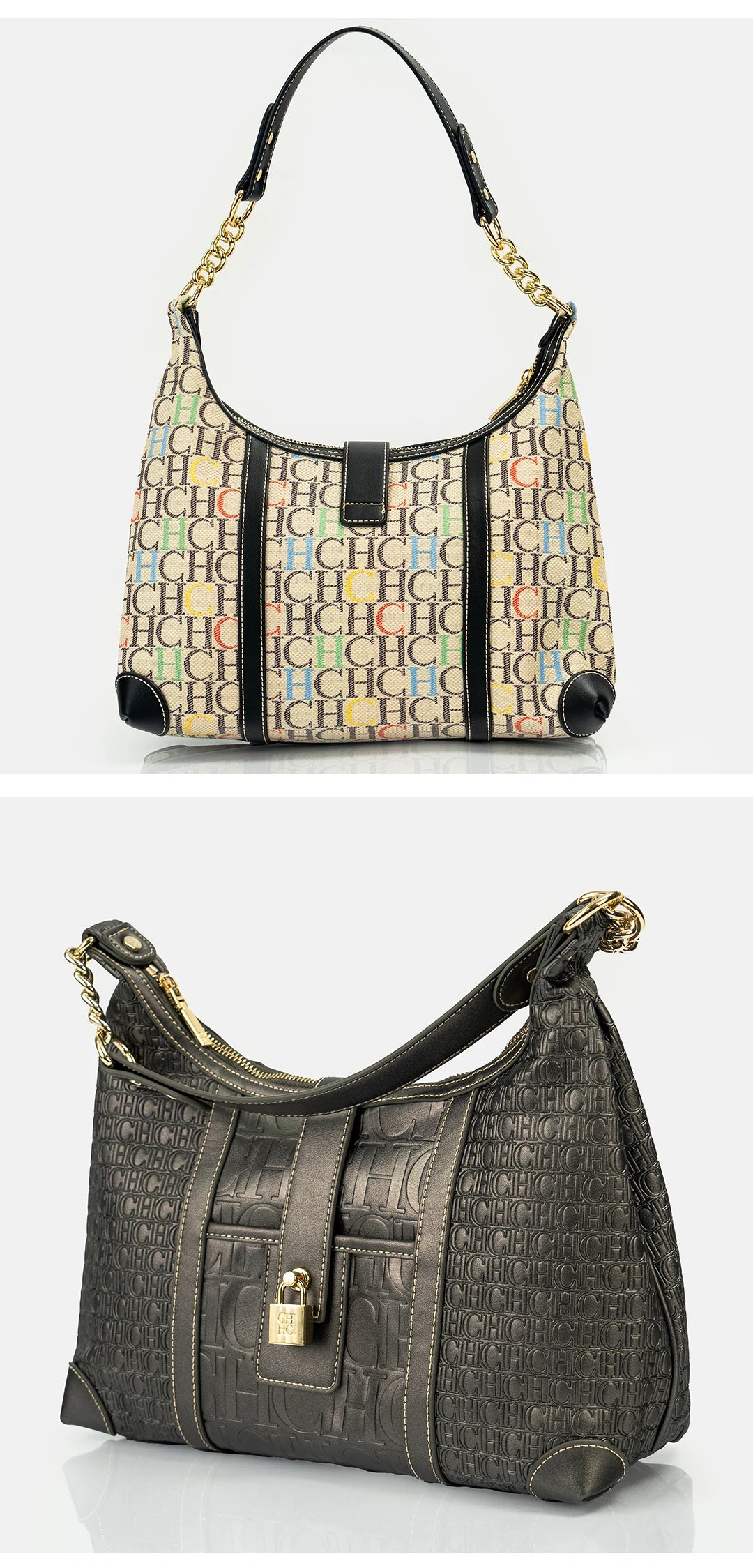 CH Trendy Letter Designer Model Vintage Solid Color Handbag Printed Ladies Chain Bag 2024 New Classic Luxury Women's Bag
