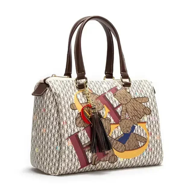 CH Women's Handbag Fashion Luxury Design 2024 Spring New Color Printed Letter Women's Commuter Crossbody Bag