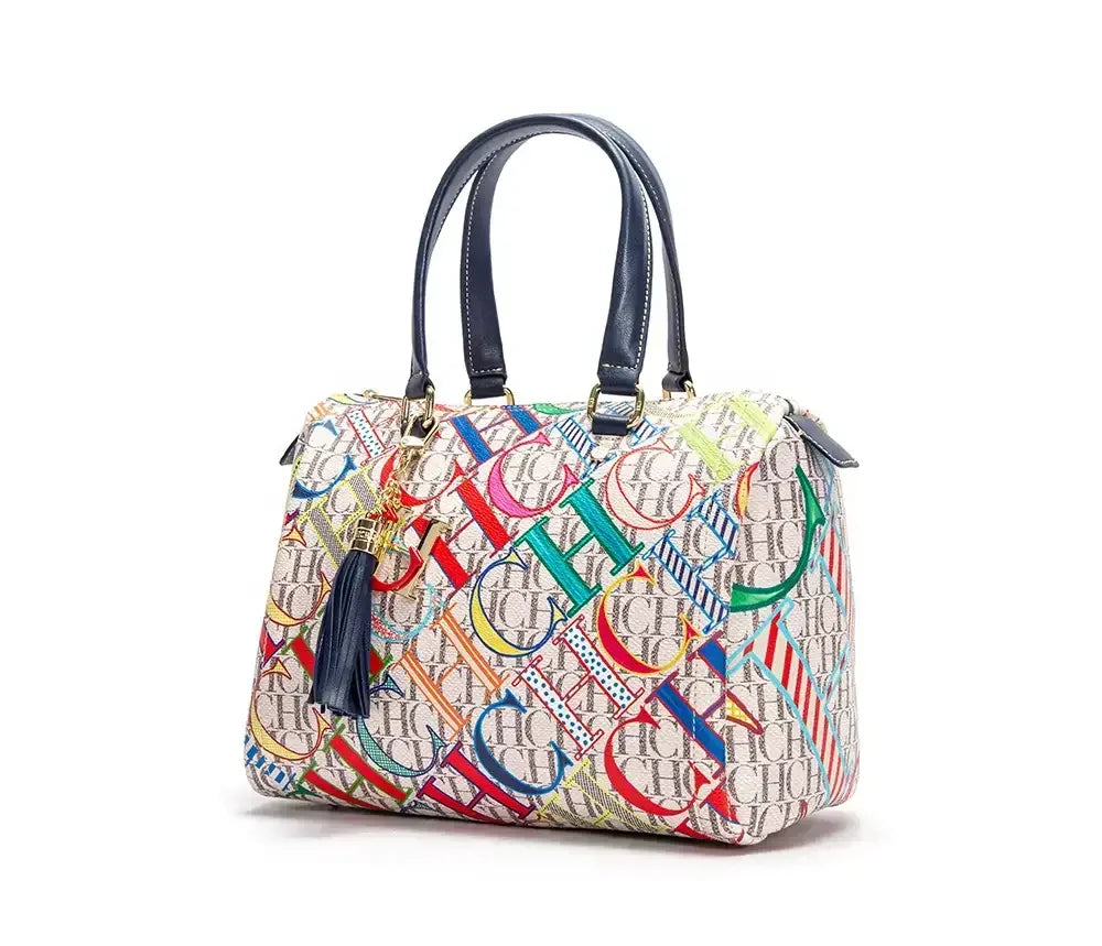 CH Women's Handbag Fashion Luxury Design 2024 Spring New Color Printed Letter Women's Commuter Crossbody Bag