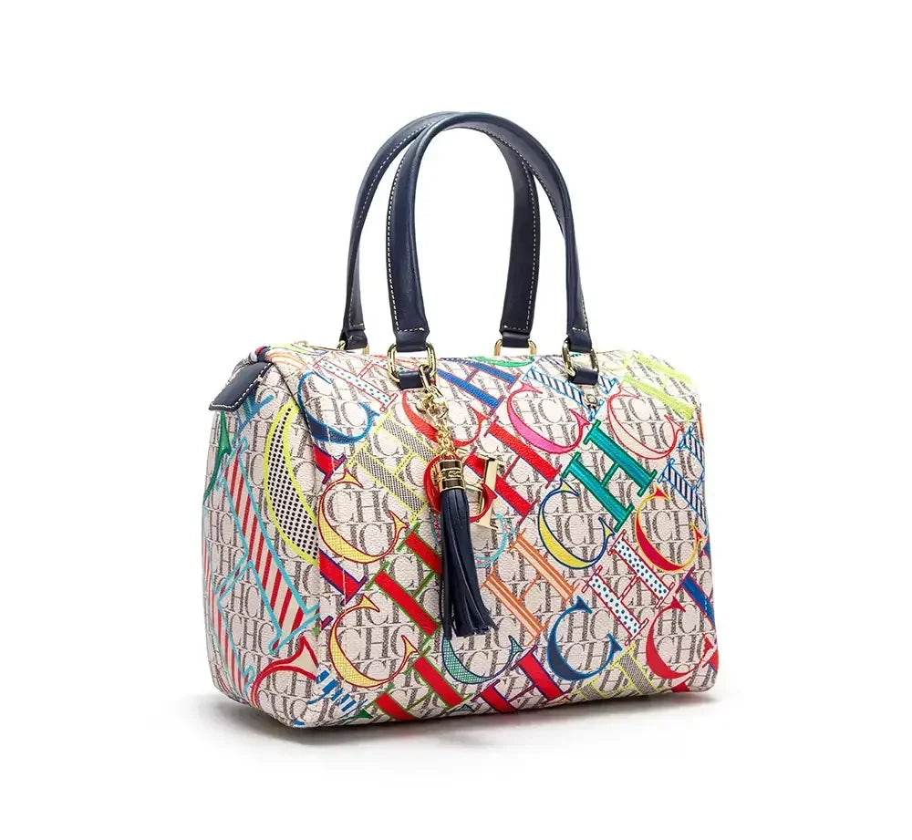 CH Women's Handbag Fashion Luxury Design 2024 Spring New Color Printed Letter Women's Commuter Crossbody Bag