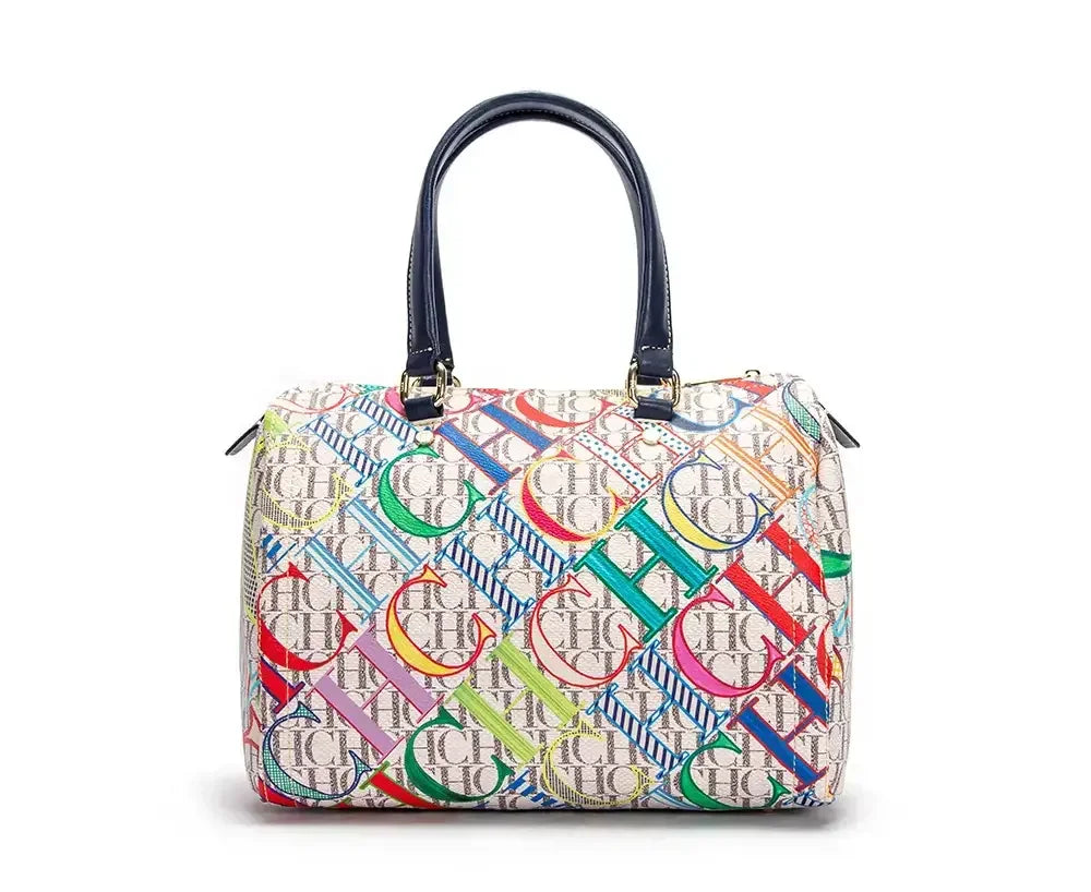 CH Women's Handbag Fashion Luxury Design 2024 Spring New Color Printed Letter Women's Commuter Crossbody Bag