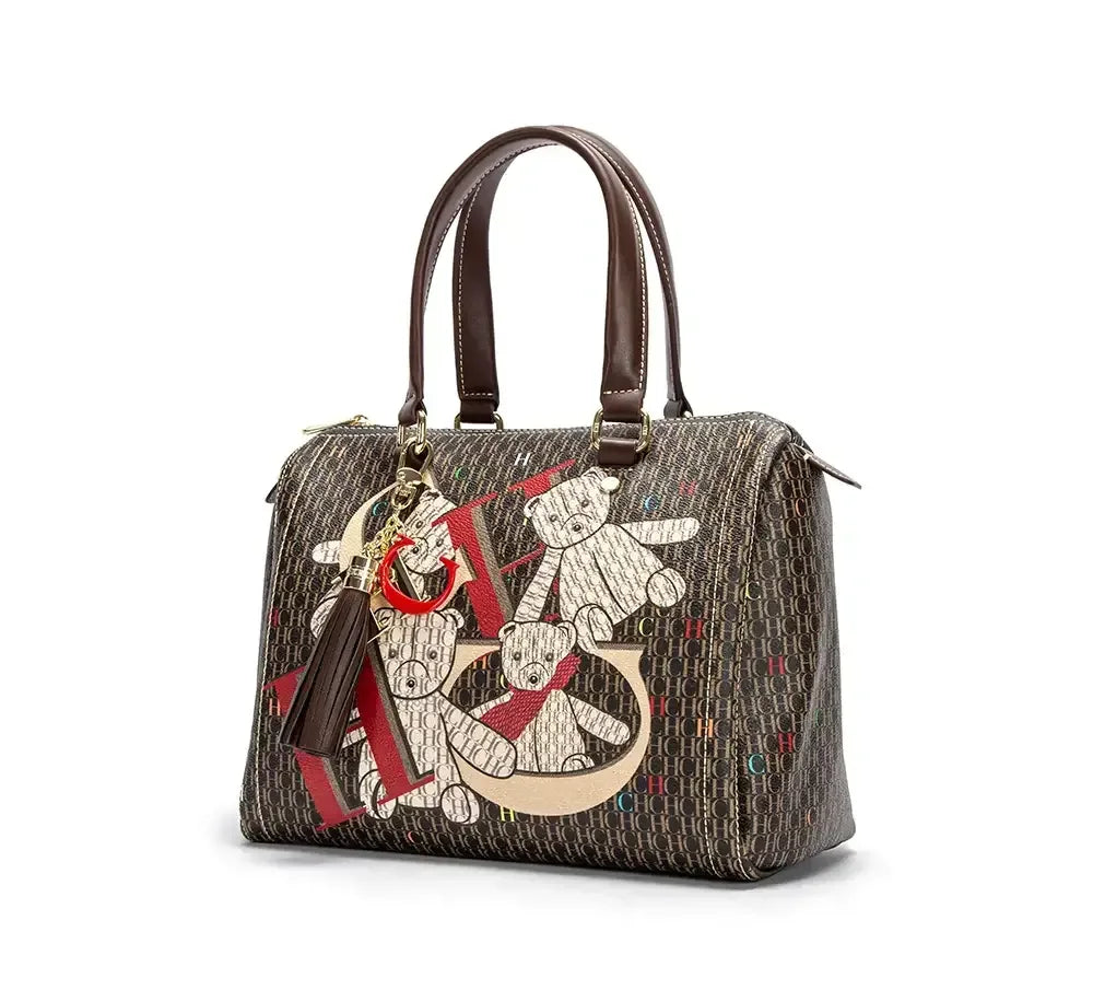 CH Women's Handbag Fashion Luxury Design 2024 Spring New Color Printed Letter Women's Commuter Crossbody Bag